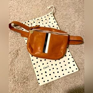 Clare V Brown Leather Fanny Pack